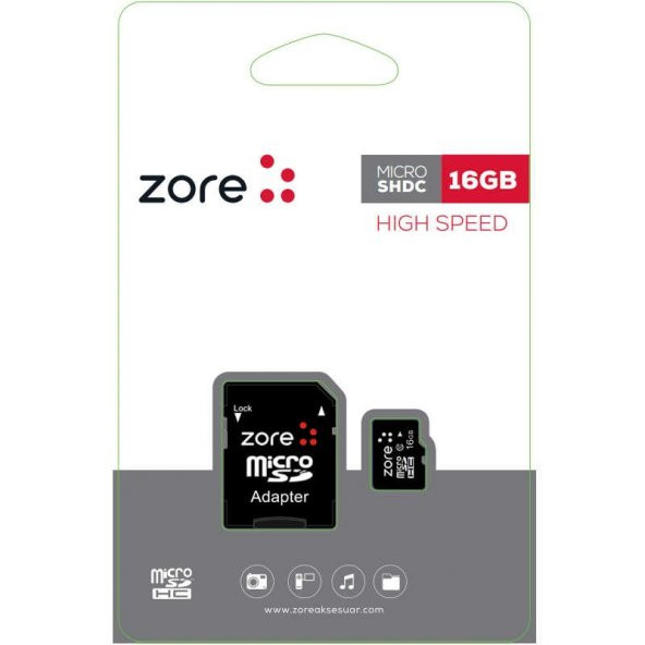 Zore Micro SD Hafıza Kartı 16GB