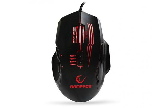 Rampage RX38 CORE7 Usb Siyah 7000 DPI RGB Makrolu Gaming Mouse