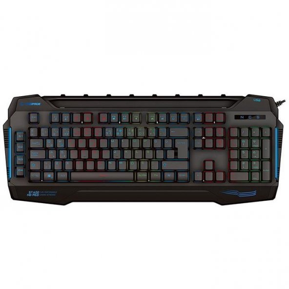 Rampage KB-R63 STAGE USB 7 Renk RGB Led Makrolu Oyuncu Klavyesi - 2