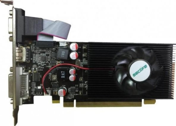 Seclife GeForce GT220 1GB DDR3 128Bit DVI HDMI VGA LP Heatsink Two Slot Ekran Kartı