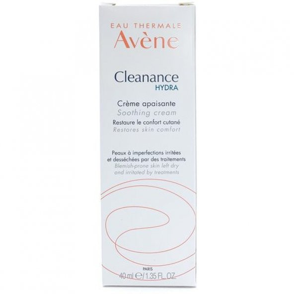 Avene Cleanance Hydra Creme Apaisante 40 ml