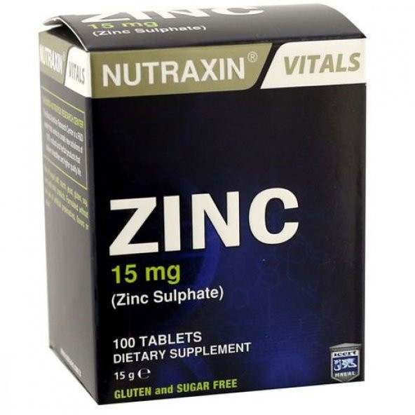 Nutraxin Zinc 15 mg 100 Tablet
