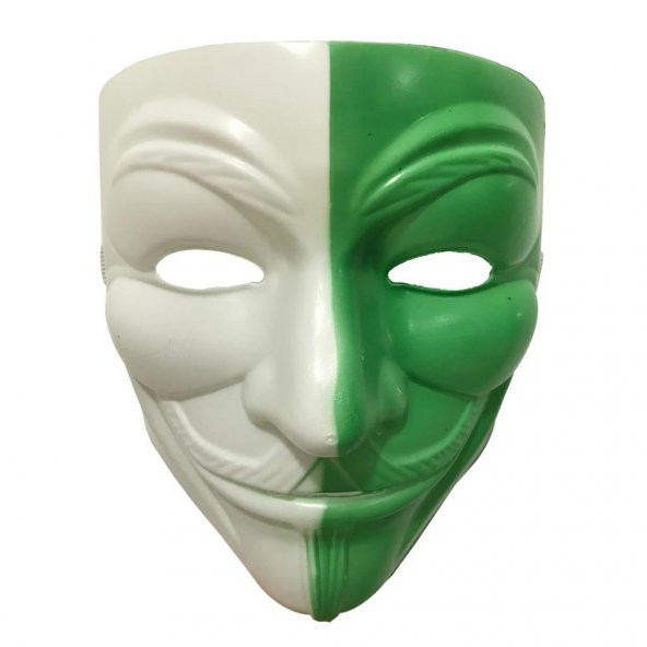 Yeşil Beyaz Bursaspor V For Vendetta Taraftar Maskesi, Konyaspor - 1