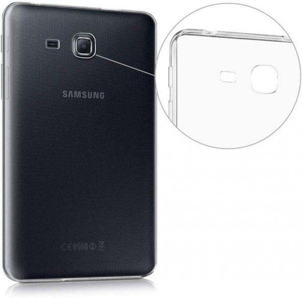 Samsung Galaxy Tab A T280 7" Kılıf Şeffaf Silikon Arka Kapak - 4