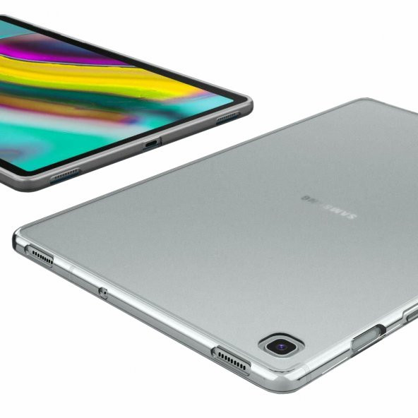 Samsung Galaxy Tab S5e T720 10.5" Kılıf Şeffaf Silikon Arka Kapak - 2