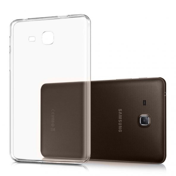 Samsung Galaxy Tab E T560 9.6" Kılıf Şeffaf Silikon Arka Kapak - 3