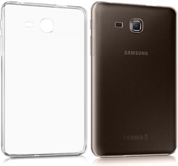 Samsung Galaxy Tab E T560 9.6" Kılıf Şeffaf Silikon Arka Kapak - 2
