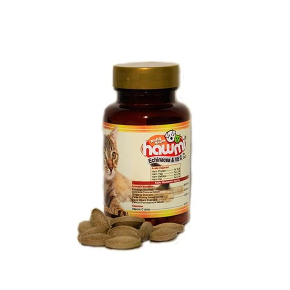 Hawmi Echinacea & Vıt C For Cat Kediler İçin C Vitamini Ve Bağışıklık Güçlendirici