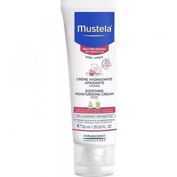 Mustela Soothing Moisturizing Cream Face 40 ml
