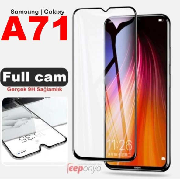 Galaxy A71 Zore Kenarları Kırılmaya Dayanıklı Cam Ekran Koruyucu - 4