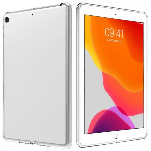 iPad 7 10.2" Kılıf Şeffaf Silikon Arka Kapak - 3