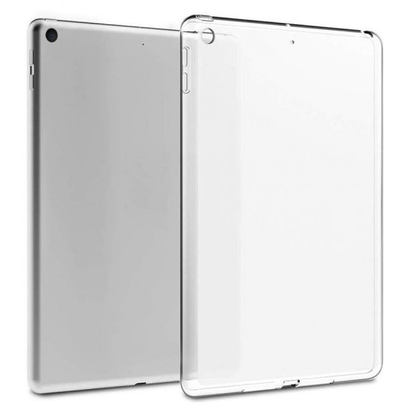 iPad 7 10.2" Kılıf Şeffaf Silikon Arka Kapak - 2