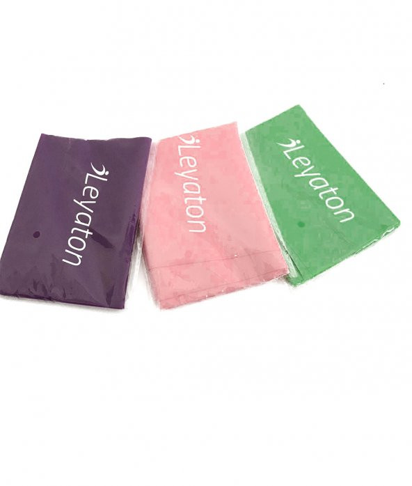 3 lü Pilates Lastiği Pilates Bandı Pilates Bantı 150x15 Cm