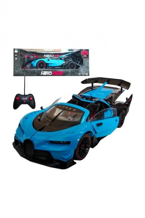Cabrio Bugatti Chiron Uzak Kumandalı üstü açık Araba,Mavi, Şarjlı, ER-BG20 ER-BG20 Mavi