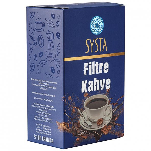 Systa Premium Filtre Kahve 250 gr