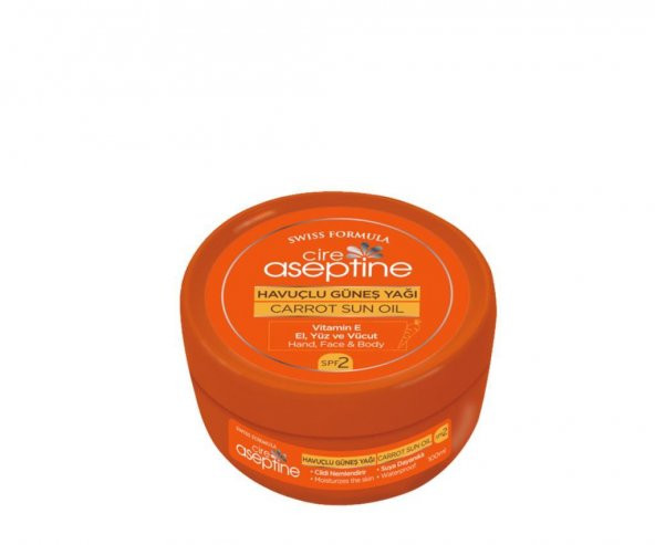 Cire Aseptine Sun Havuç Güneş Yağı 100 Ml