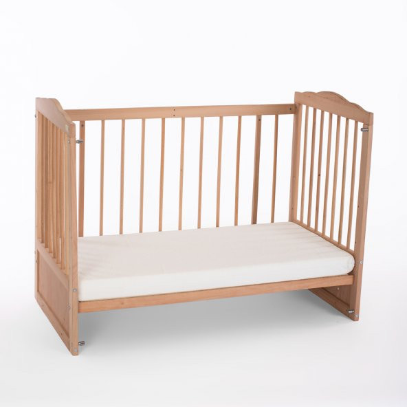 Carino Organik Boyasız 60X120 Mavi Yıldızlı Anne Yanı Beşik - 7