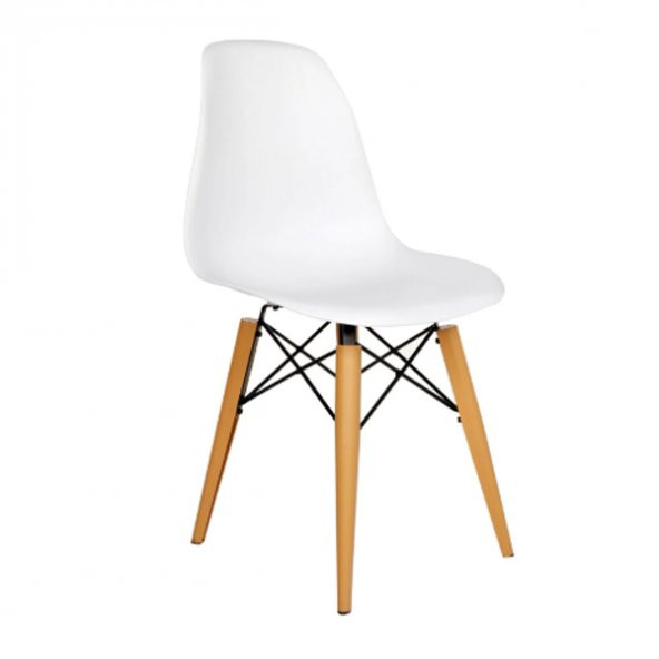 Eames Masa Sandalye Takımı Beyaz 80x120 + 4 Sandalye - 3