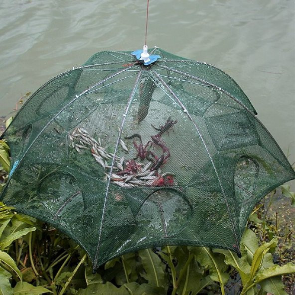 Fishtrap Balık Yakalama Sepet Kapanı Balık Tuzağı Şemsiyesi 16lı - 4