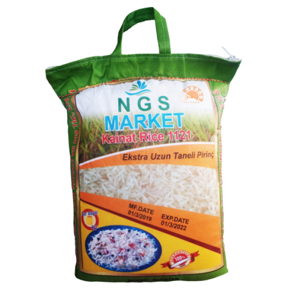 NGS Kainat1121 Çifte Kavrulmuş Kokulu Pirinç Basmati Pirinci 10kg
