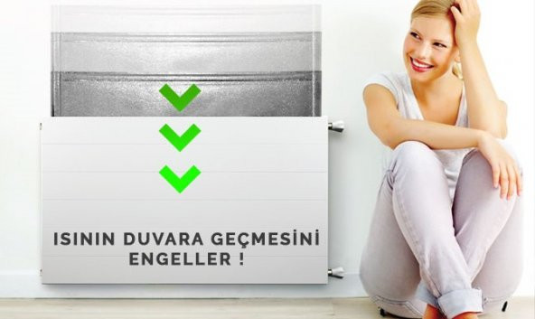 3 ADET Kalorifer Petek Radyatör Soba Arkası Alüminyum Isı Koruyucu Yalıtım Levhası Plaka Arkalığı Levha - 5