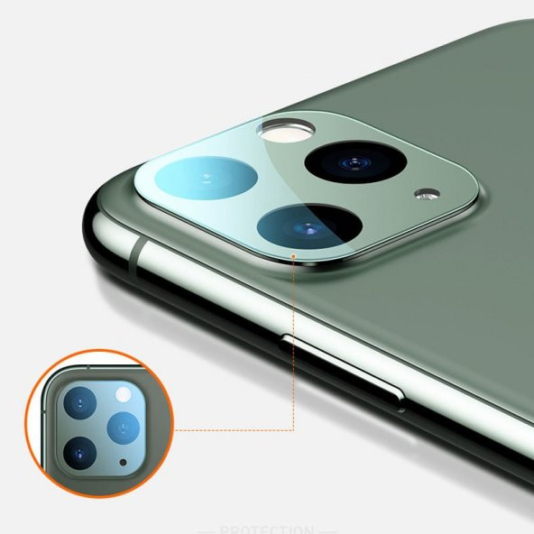 iPhone 11 Pro Max Arka Kamera Koruyucusu (Full) - 2