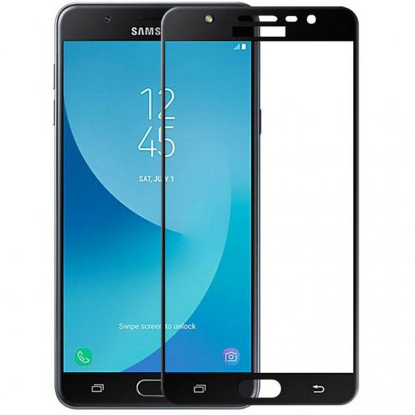 Samsung Galaxy J7 Pro 3D Tam Ekran Koruyucu Full Kaplama Cam
