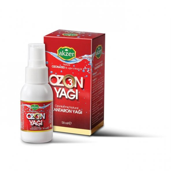 Akzer Ozonlanmış Natural Kantaron Yağı 50 ml