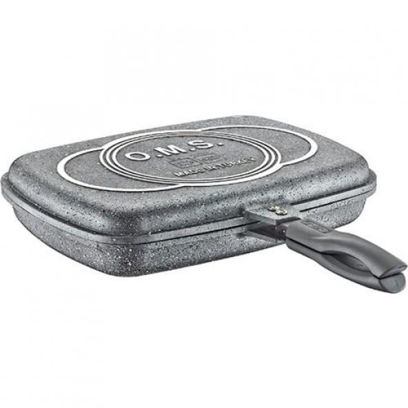 OMS Granit 36x26x9 cm Balık Tava Gri 3215