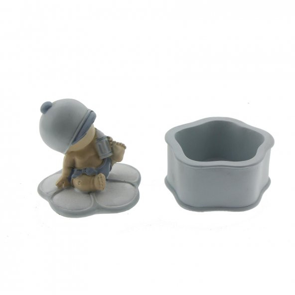 1 Adet 6x9cm Erkek Bebek Hediyelik Kutu - 3