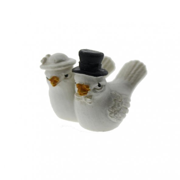 12 Adet 2x3cm Gelin-Damat Minik Güvercin