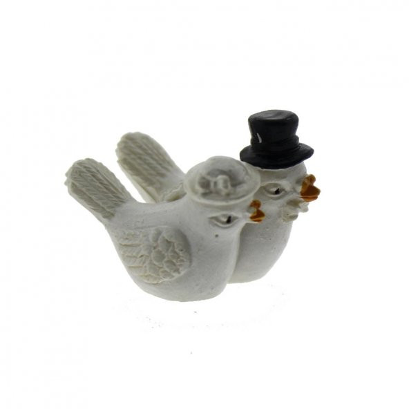 12 Adet 2x3cm Gelin-Damat Minik Güvercin - 2