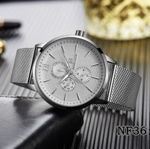 Naviforce Fonksiyonel Hasır Kordon Spor Erkek Kol Saati NF33-37 - 7