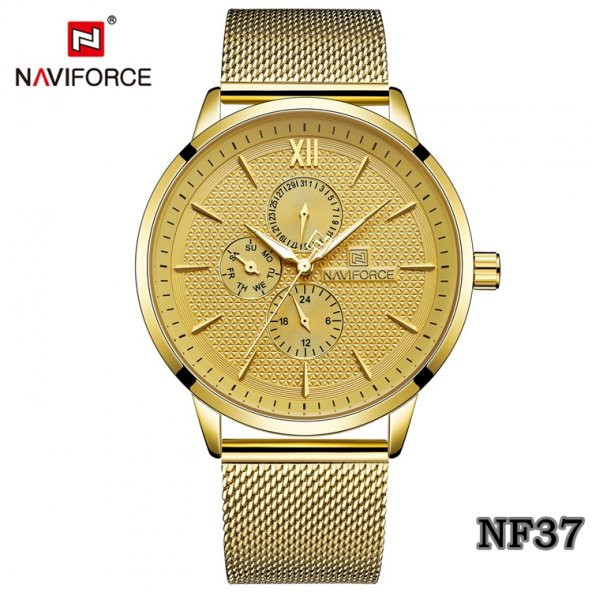 Naviforce Fonksiyonel Hasır Kordon Spor Erkek Kol Saati NF33-37 - 8