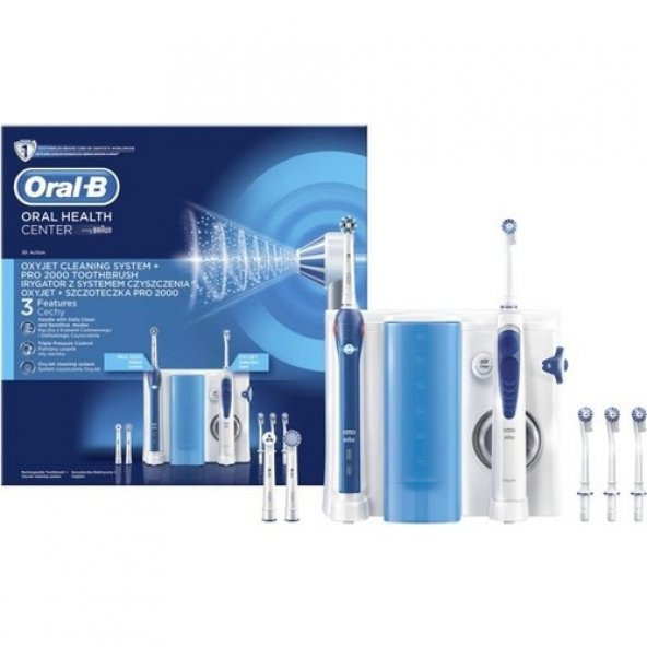 Oral-B Oxyjet Oc501 Ağız Duşu + Pro 2000 Elektrikli Diş Fırçası