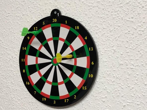 Dart Oyuncak 24 cm 2 Mıknatıslı Ok Mıknatıslıdır Zarar Vermez