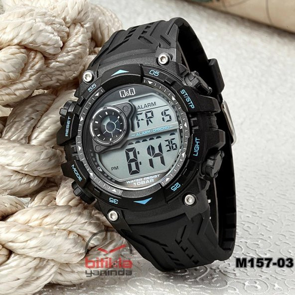 Q&Q Spor Erkek Kol Saati+10 ATM+Kronometre+Alarm M157 - 3