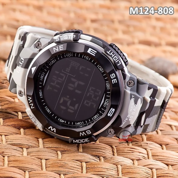 Q&Q Spor Erkek Kol Saati+10 ATM+Kronometre+Alarm M124 - 5