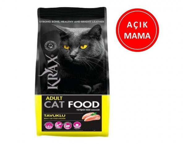 Krax Tavuklu Kedi Maması 1 Kg AÇIK