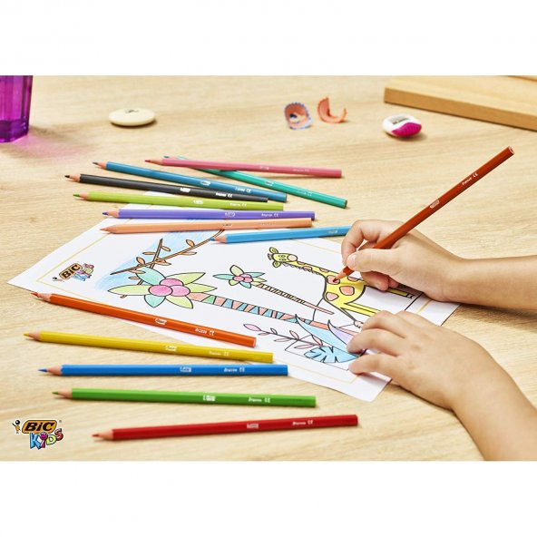 BİC TROPİCOLORS 12 Lİ KURU BOYA KALEMİ - 2