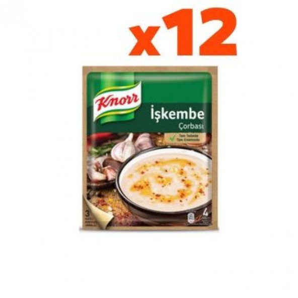 Knorr  İşkembe Çorba 12 Adet