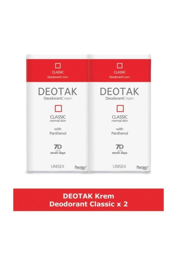 Deotak Classic Krem Deodorant 35 ml 2 ADET