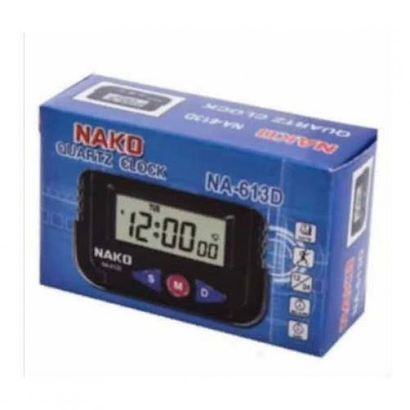 Mini Saat - Dijital Masa Saati - Araç Saati Alarm Kronometre - Nako Mini