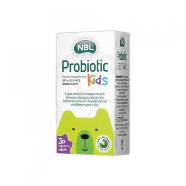 NBL Probiotic Kids 30 Çiğneme Tablet