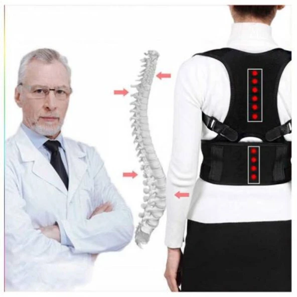 Medikal Kifoz Korsesi Skolyoz Korsesi Manyetik Ortopedik Dik Duru - 2