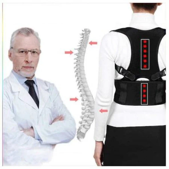 Medikal Kifoz Korsesi Skolyoz Korsesi Manyetik Ortopedik Dik Duru - 9