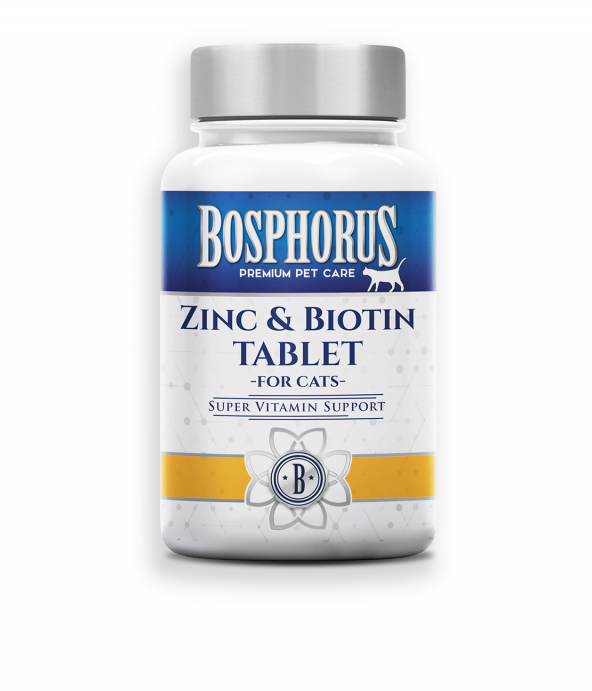 Bosphorus Kediler İçin Çinko&Biotin Tablet 60 Adet