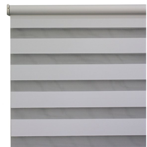 Beyaz Renk Düz Zebra Perde - 2