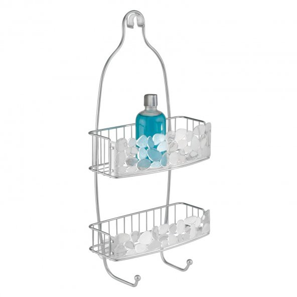 IDESIGN 68566ES BANYO DUŞ RAFI DUŞ HORTUMUNA ASILABİLİR VANTUZLU 25X11X53CM ürün görseli