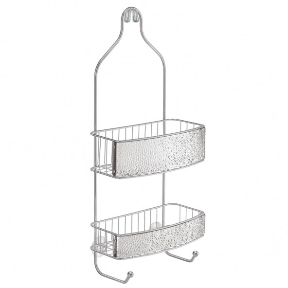 IDESIGN 47156ES BANYO DUŞ RAFI DUŞ HORTUMUNA TAKILABİLİR VANTUZLU 25X11X55CM - Resim 5